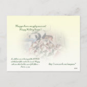 暖かい休日の挨拶と詩 シーズンポストカード (裏面)