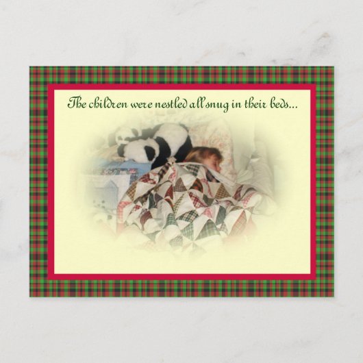 暖かい休日の挨拶と詩 シーズンポストカード (正面)