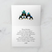 暖かい休日の願い。クリスマスフォトカード シーズンカード (内部)