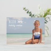 暖かい休日の願い |休日のフォトグリーティング シーズンカード (スタンド正面)