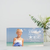 暖かい休日の願い | 2015ホリデー写真グリーティング シーズンカード (スタンド正面)