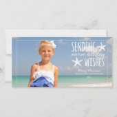 暖かい休日の願い | 2015ホリデー写真グリーティング シーズンカード (正面)