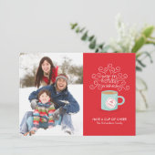 暖かい休日は休日の写真カードを望みます シーズンカード (スタンド正面)