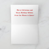 "暖かい休日望みます"は シーズンカード (内部)