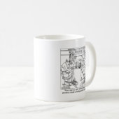 暖かい保つためにあなたの年金の点検を燃やして下さい コーヒーマグカップ (正面右)