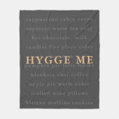 暖かい冬のために私の居心地の良い毛布をヒゲ フリースブランケット (正面)