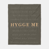 暖かい冬のために私の居心地の良い毛布をヒゲ フリースブランケット (正面)