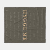 暖かい冬のために私の居心地の良い毛布をヒゲ フリースブランケット (正面(横))