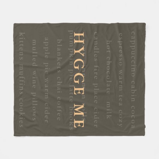 暖かい冬のために私の居心地の良い毛布をヒゲ フリースブランケット (正面(横))