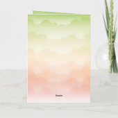 暖かい冬のウィズクリスマスホリデーカード シーズンカード (裏面)