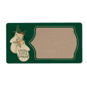 暖かい冬のウィズフェスティバルクリスマスイッツ ラベル (正面)