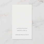 暖かい冬のフェスティバルの葉の弓ヘアクリップディスプレイ 名刺 (裏面)