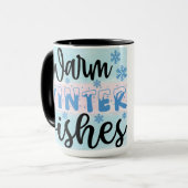 暖かい冬の願いマグ マグカップ (正面左)