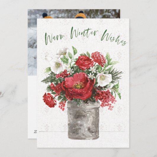 暖かい冬の願い シーズンカード (正面/裏面)