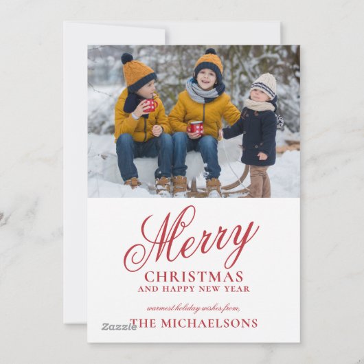 暖かい冬の願い シーズンカード (裏面)