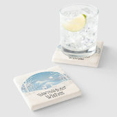 暖かい冬の願い ストーンコースター (横)