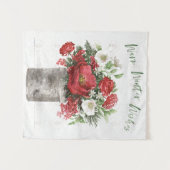 暖かい冬の願い タペストリー (正面(横))