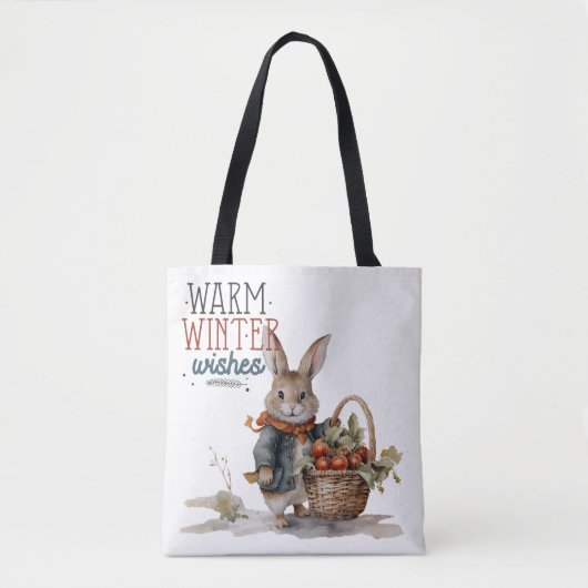 暖かい冬の願い トートバッグ (正面)