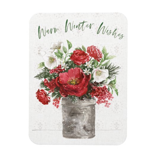 暖かい冬の願い マグネット (縦)