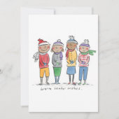 暖かい冬の願い 招待状 (正面)