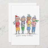 暖かい冬の願い 招待状 (正面/裏面)