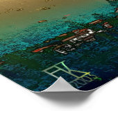 暖かい午後 ポスター (角)