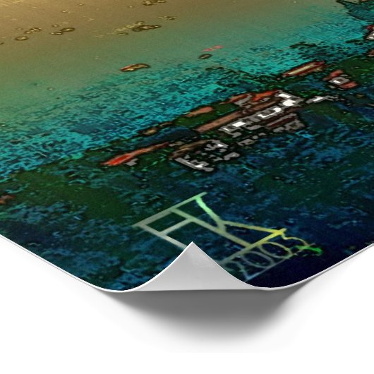 暖かい午後 ポスター (角)