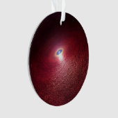 暖かい塵の円盤を持つ中性子星。 オーナメント (正面)