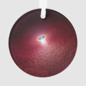 暖かい塵の円盤を持つ中性子星。 オーナメント (裏面)