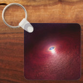 暖かい塵の円盤を持つ中性子星。 キーホルダー (正面)