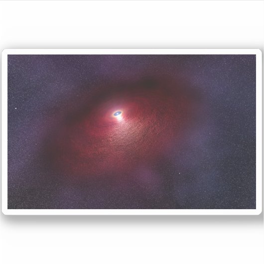 暖かい塵の円盤を持つ中性子星。 シール (正面)