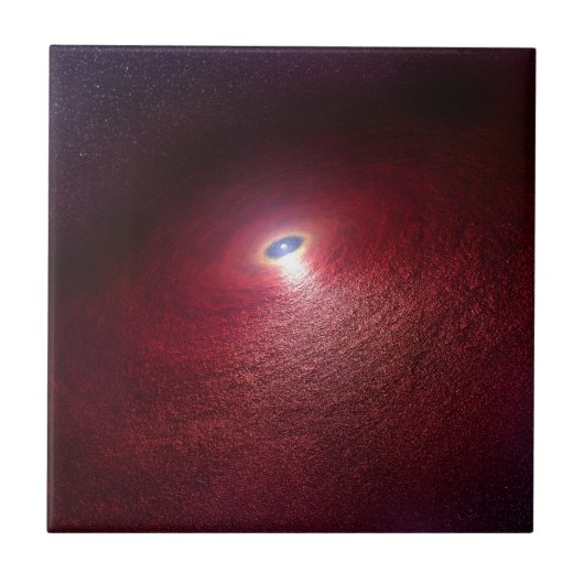 暖かい塵の円盤を持つ中性子星。 タイル (正面)