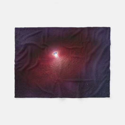 暖かい塵の円盤を持つ中性子星。 フリースブランケット (正面(横))