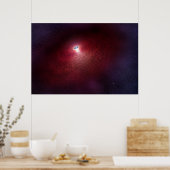 暖かい塵の円盤を持つ中性子星。 ポスター (キッチン)