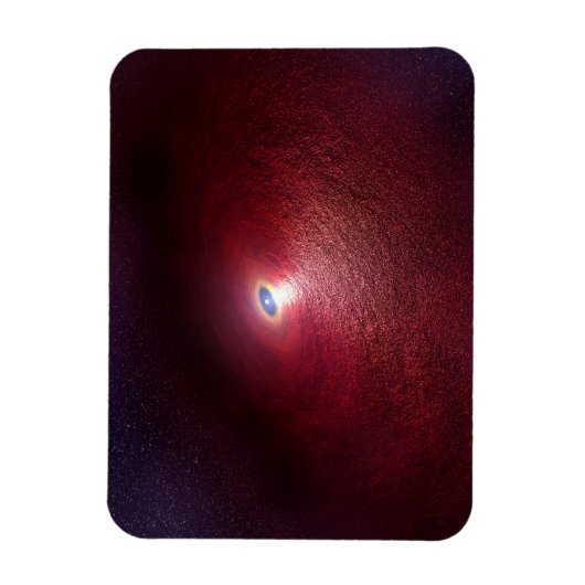 暖かい塵の円盤を持つ中性子星。 マグネット (縦)