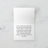 暖かい夕日 カード (内部)