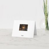 暖かい夕日 カード (裏面)