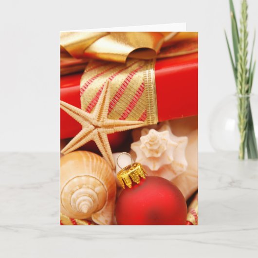 暖かい天気のクリスマスカード シーズンカード (正面)