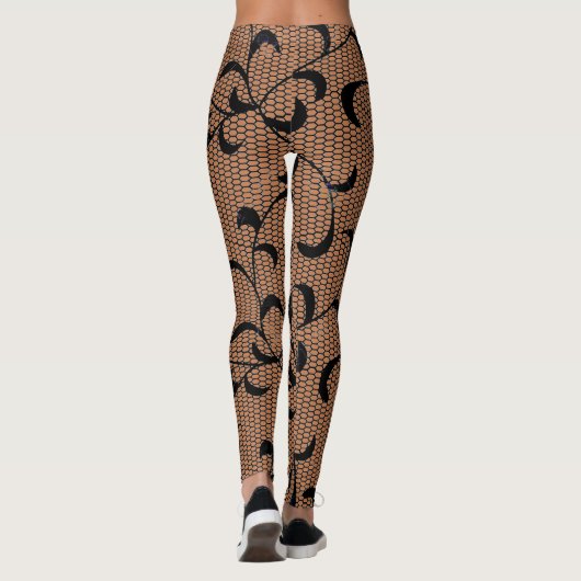 暖かい太陽キスグローC77A4B & "スパイダーウェブ"レース レギンス (裏面)