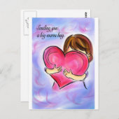 暖かい抱擁を送る。 ポストカード (正面/裏面)