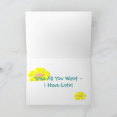 暖かい抱擁 カード (内部)