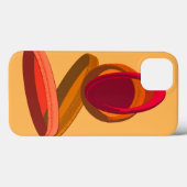 暖かい抽象芸術トリプルリングや輪・ミニマルモダンリスト Case-Mate iPhoneケース (裏面 (横))