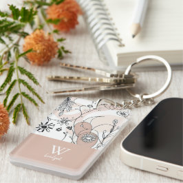 暖かい抽象芸術ボホミニマルスタイル キーホルダー