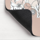 暖かい抽象芸術ボホミニマルスタイル マウスパッド (コーナー)