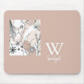 暖かい抽象芸術ボホミニマルスタイル マウスパッド (正面)