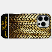 暖かい日光の中で輝く金蛇の皮 Case-Mate iPhoneケース (裏面 (横))