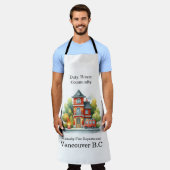 暖かい春の午後の消防士 エプロン (着用した状態)