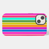 暖かい春ストライプ iPhoneケース (裏面横)