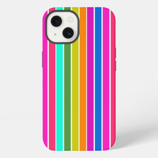暖かい春ストライプ iPhoneケース (裏面)