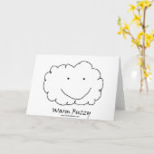 暖かい曖昧 カード (黄色い花)